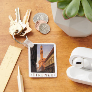 Firenze, Florence, Palazzo Vecchio, Vintage Italy Key Ring
