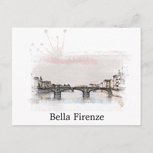 ** Firenze Italia  Florence Italian AP12 Language Postcard (Front)