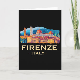 Firenze Italy Souvenirs Skyline Souvenir From Flor Card