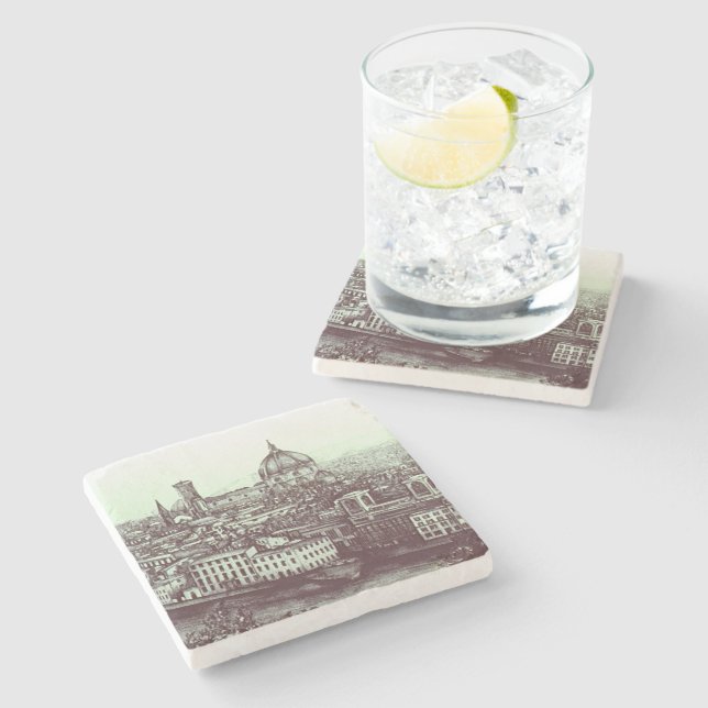 Firenze Stone Coaster (Side)