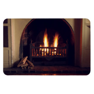 Fireplace at home magnet