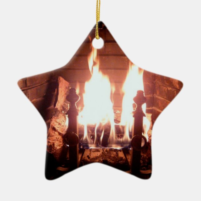 Fireplace Ceramic Ornament (Front)