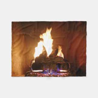 Fireplace Fleece Blanket