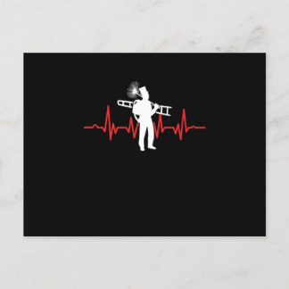 Fireplace Furnace Sweep Chimney Sweeper Red Heartb Postcard