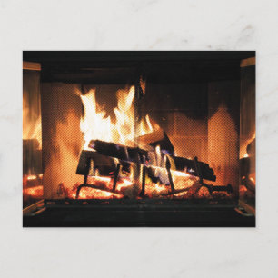 Fireplace Postcard