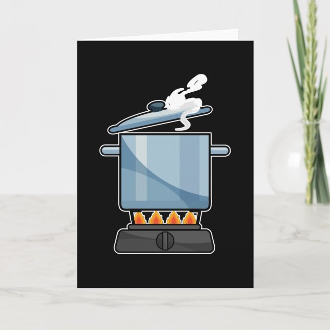 Fireplace with Saucepan & Lid Card (Front)