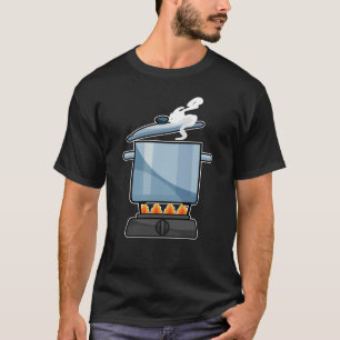 Fireplace with Saucepan & Lid T-Shirt