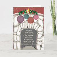 Fireplace yarn funny knitter knitting Christmas