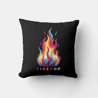 FIREPOP Colorful Polygonal Fire Cushion