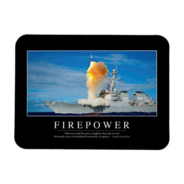 Firepower: Inspirational Quote Magnet (Horizontal)
