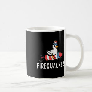 Firequacker Funny 4th Of July Patriotic Silly Goos Coffee Mug