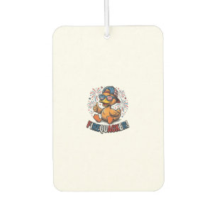 Firequacker Patriotic Duck Vintage Shirt Design_1 Car Air Freshener