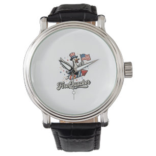 FireQuacker Patriotic Goose Vintage 4th of July De Watch