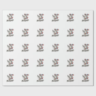 FireQuacker Patriotic Goose Vintage 4th of July De Wrapping Paper