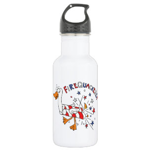Firequackers 4th of July Duck Water Bottle
