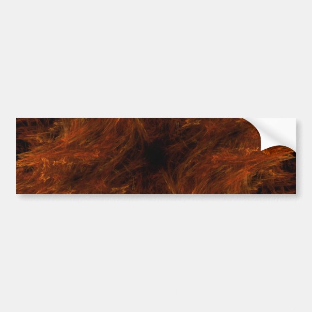 Firery  Abstract Fractal Background Bumper Sticker (Front)