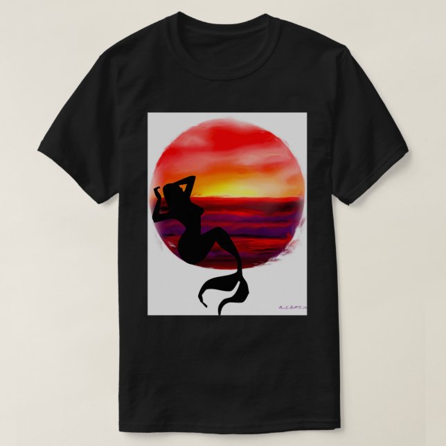 Firery Siren sunset T-Shirt (Design Front)