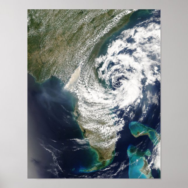 Fires and smoke in Georgia and Florida Poster (Front)