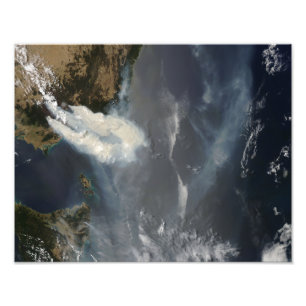 Fires and smoke in southeast Australia Photo Print