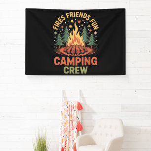 Fires Friends Fun Camping Banner