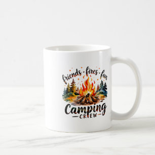 Fires Friends Fun Camping Crew Summer Camp Campfir Coffee Mug