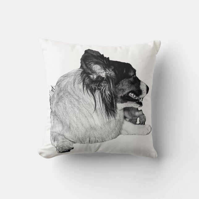 Fireside Evenings with Corgi Calm Cushion (Front)