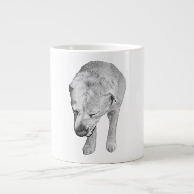 Fireside Labrador in Soft Winter Shading Large Coffee Mug (Front)