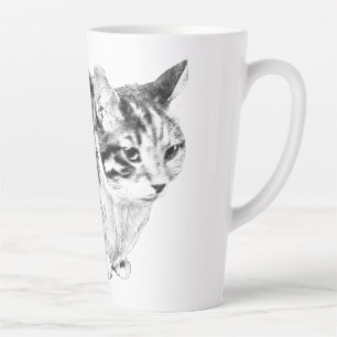 Fireside Tabby in Soft Winter Shading Latte Mug