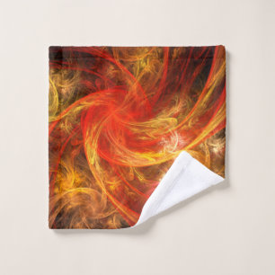 Firestorm Abstract Abstract Art Wash Cloth