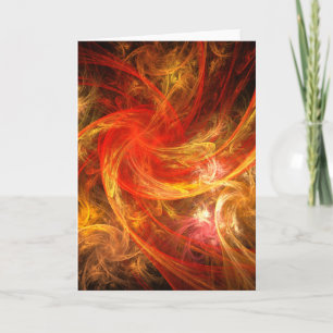 Firestorm Abstract Art Greeting Card