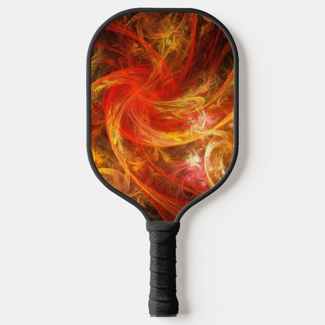 Firestorm Abstract Art Pickleball Paddle (Front)