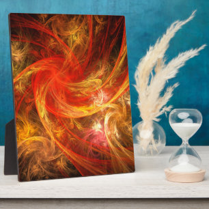 Firestorm Abstract Art Plaque