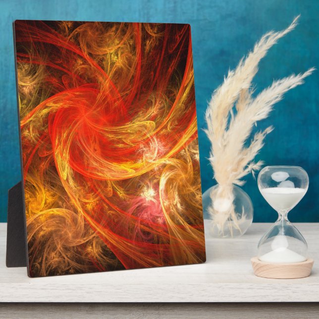 Firestorm Abstract Art Plaque (Side)