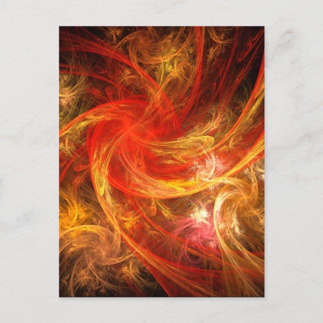 Firestorm Abstract Art Postcard (Front)