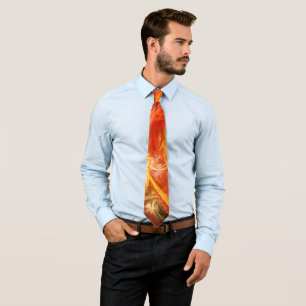 Firestorm Abstract Art Tie
