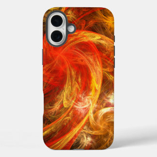 Firestorm Nova Abstract Art iPhone 16 Plus Case
