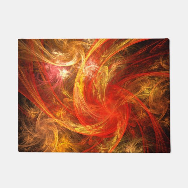 Firestorm Nova Abstract Art Doormat (Front)