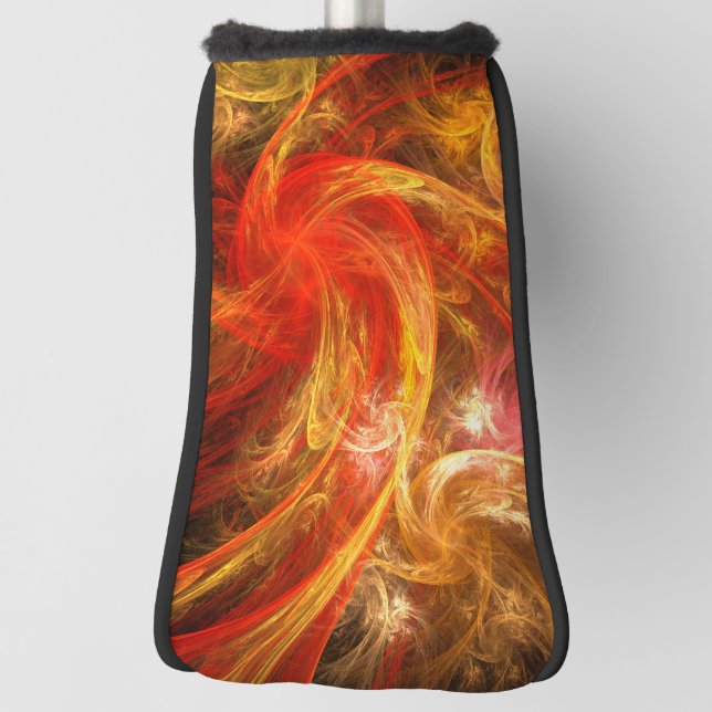 Firestorm Nova Abstract Art Golf Head Cover (Rotate 90)