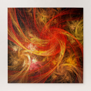 Firestorm Nova Abstract Art Jigsaw Puzzle