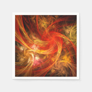 Firestorm Nova Abstract Art Napkin