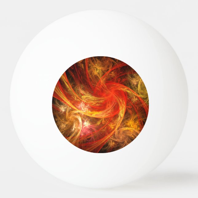 Firestorm Nova Abstract Art Ping Pong Ball (Front)