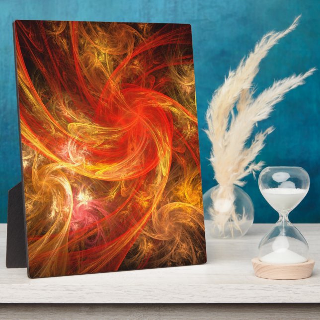 Firestorm Nova Abstract Art Plaque (Side)