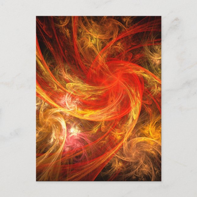 Firestorm Nova Abstract Art Postcard (Front)