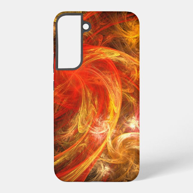 Firestorm Nova Abstract Art Samsung Galaxy S22+ Case (Back)