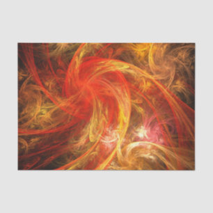 Firestorm Nova Abstract Art Tissue Paper
