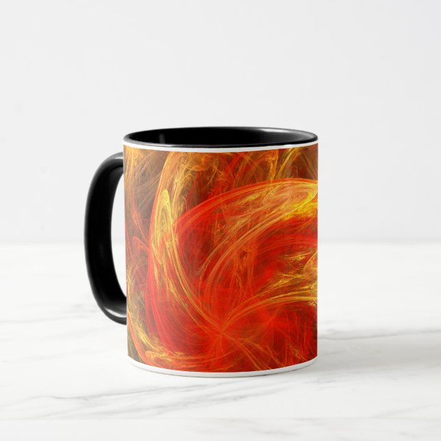 Firestorm Nova Abstract Coffee Mug (Front Left)
