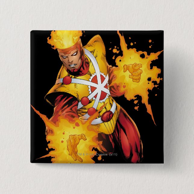 Firestorm Punch 15 Cm Square Badge (Front)