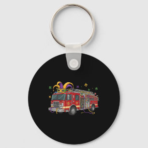 Firetruck Alligator Crocodile Mardi Gras Boys Mens Key Ring