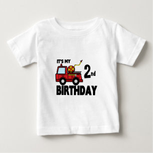 FireTruck Birthday Baby T-Shirt