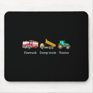 Firetruck Dumptruck Tractor Subtle Anti Trump 1 Mouse Pad